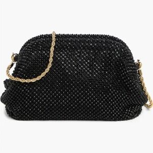 🆕 BNWT Loeffler Randall “Doris” Black Diamanté Purse 🖤